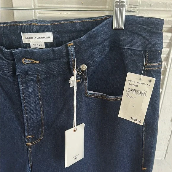 NWT Good American Ankle Straight Jeans - Picture 5 of 5